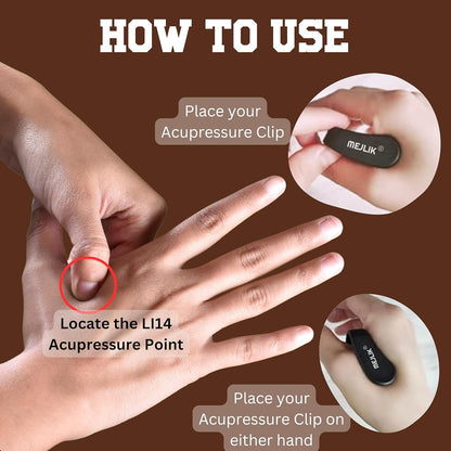 Sugar Control LI4 Acupressure Point Clip